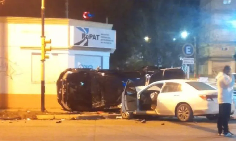 Choque y vuelco