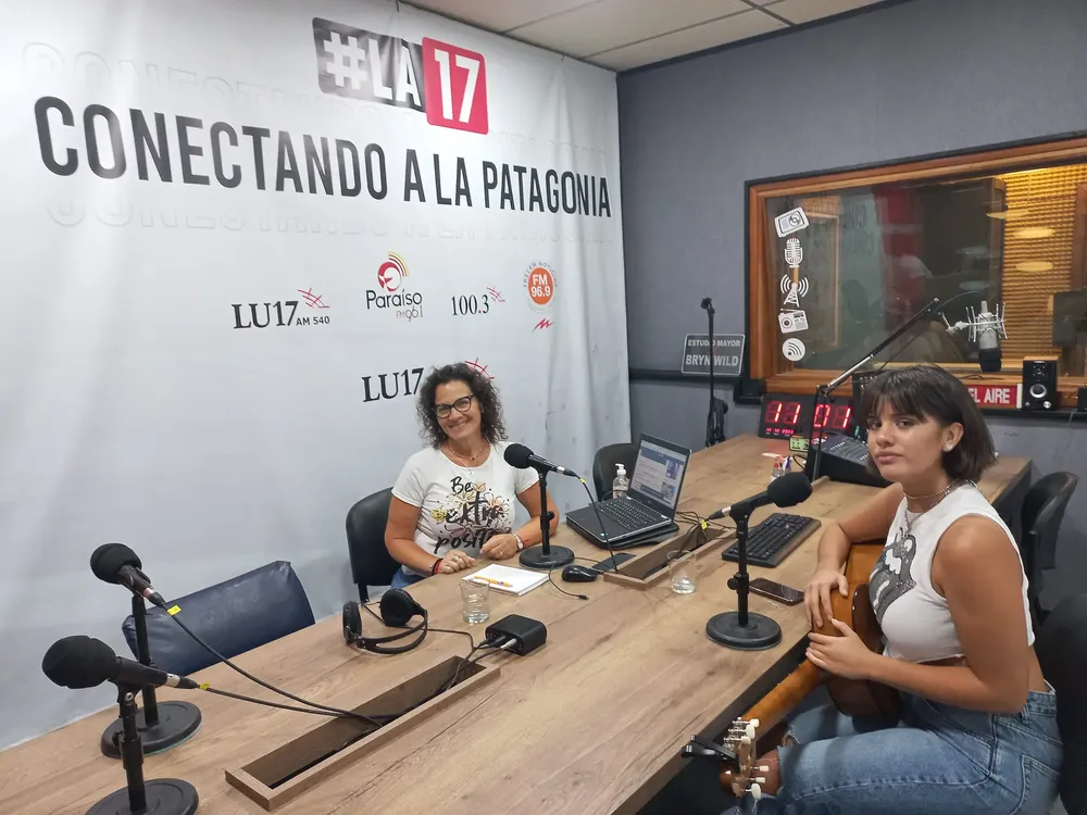 Camilú con Paola en La Noche del Sur