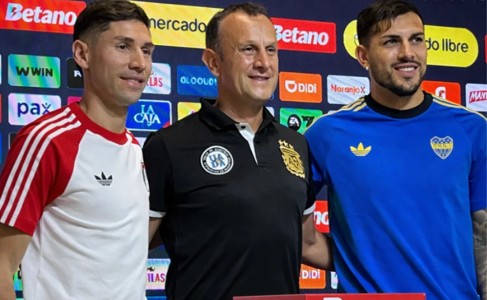 Los campeones del mundo compartieron la previa del Superclásico.
