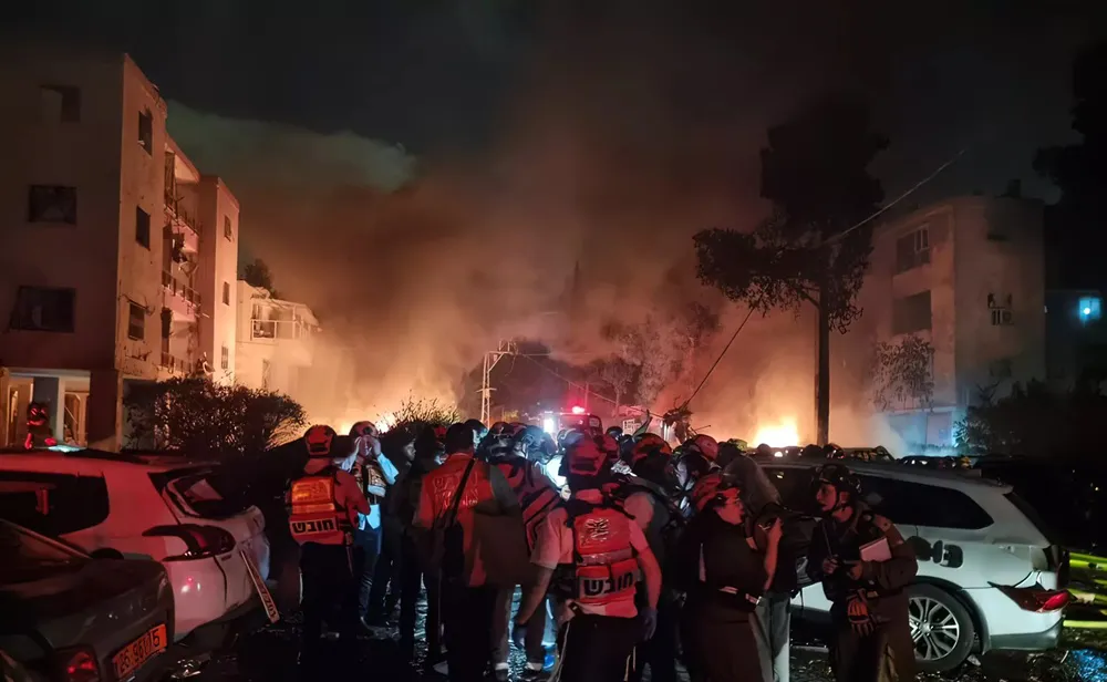 Bombardeos en Haifa (Foto: United Hatzalah)
