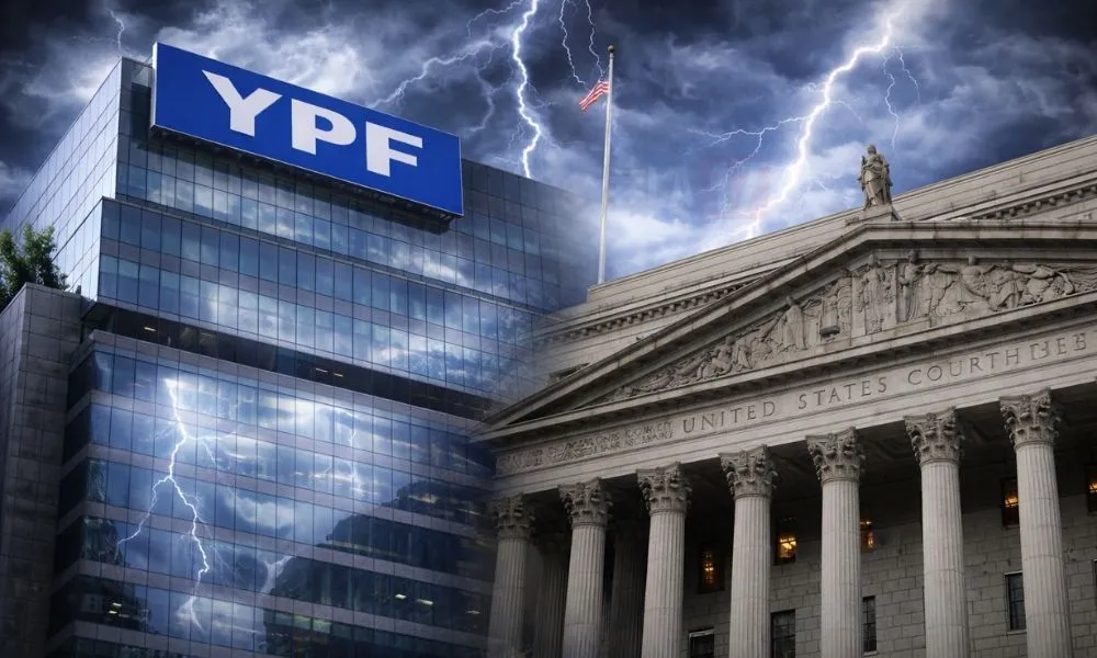 Causa YPF. Imagen creada con IA generativa por #LA17