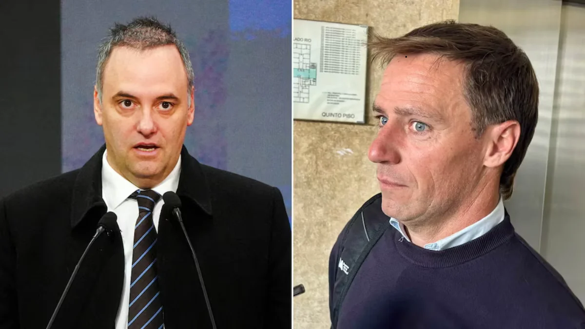 El jefe de Gabinete, Manuel Adorni, y el contratista Matías Tabar