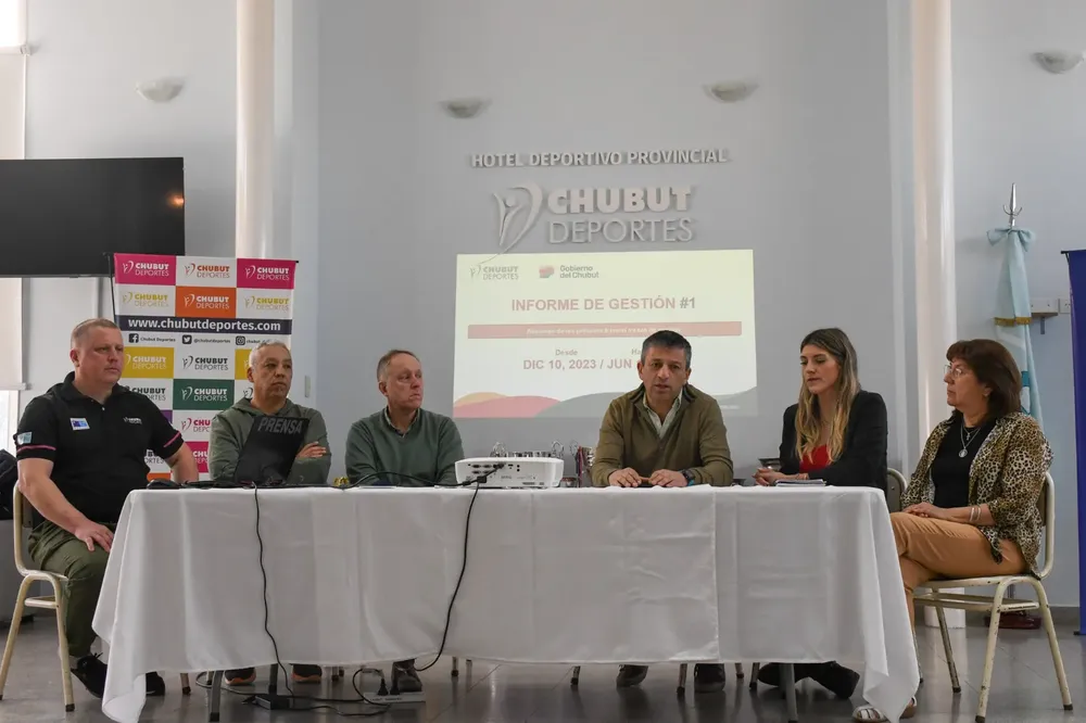 Chubut Deportes presento su primer balance de gestion