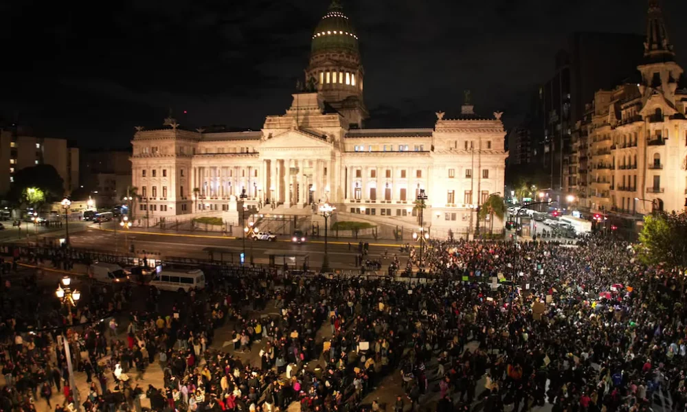 Marcha "Ni Una Menos" en el Congreso