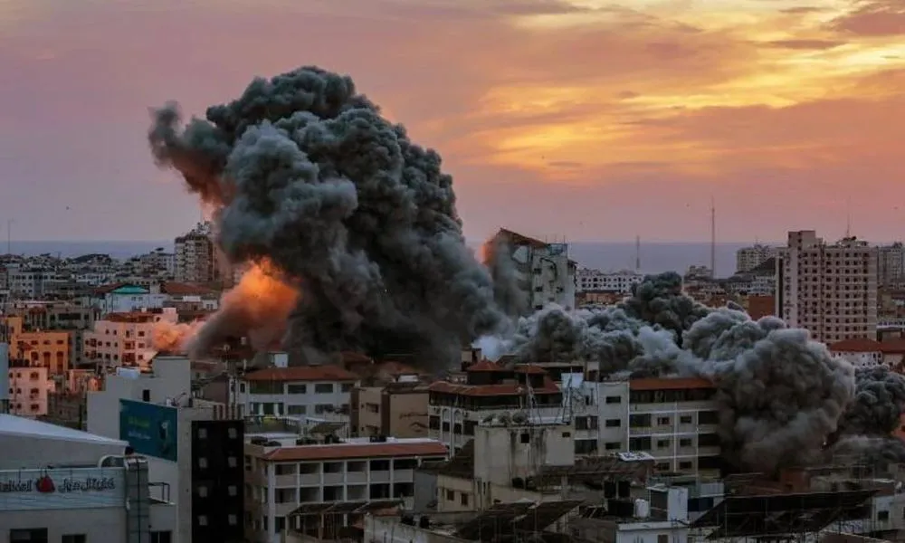 Ataque israelí en Gaza. Foto: EFE