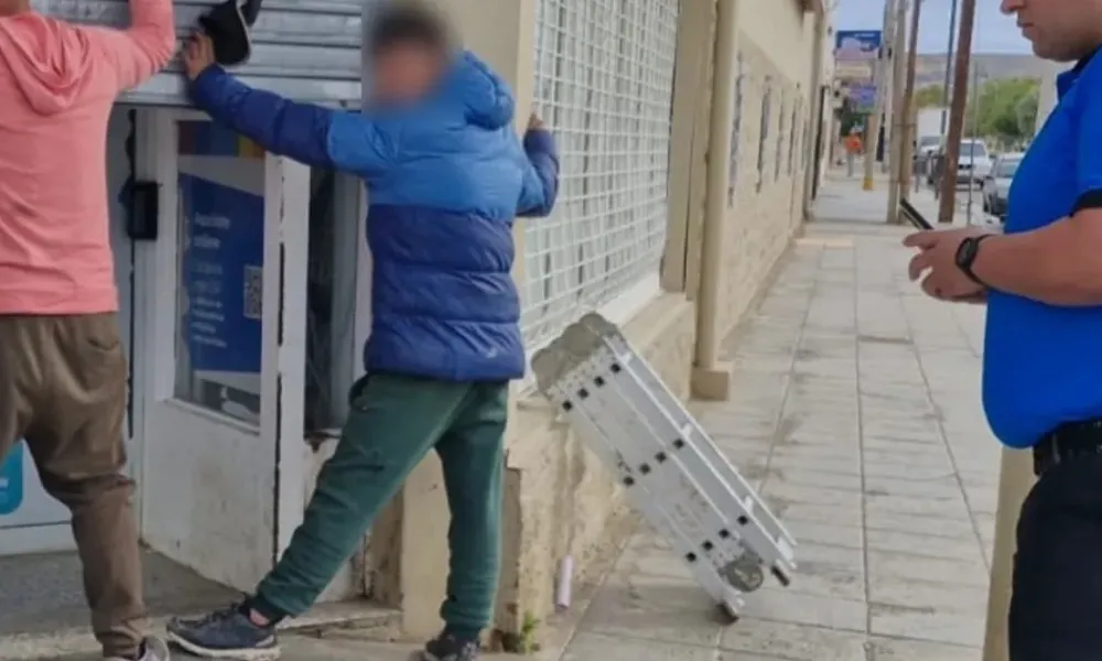 intentaron sustraer una escalera