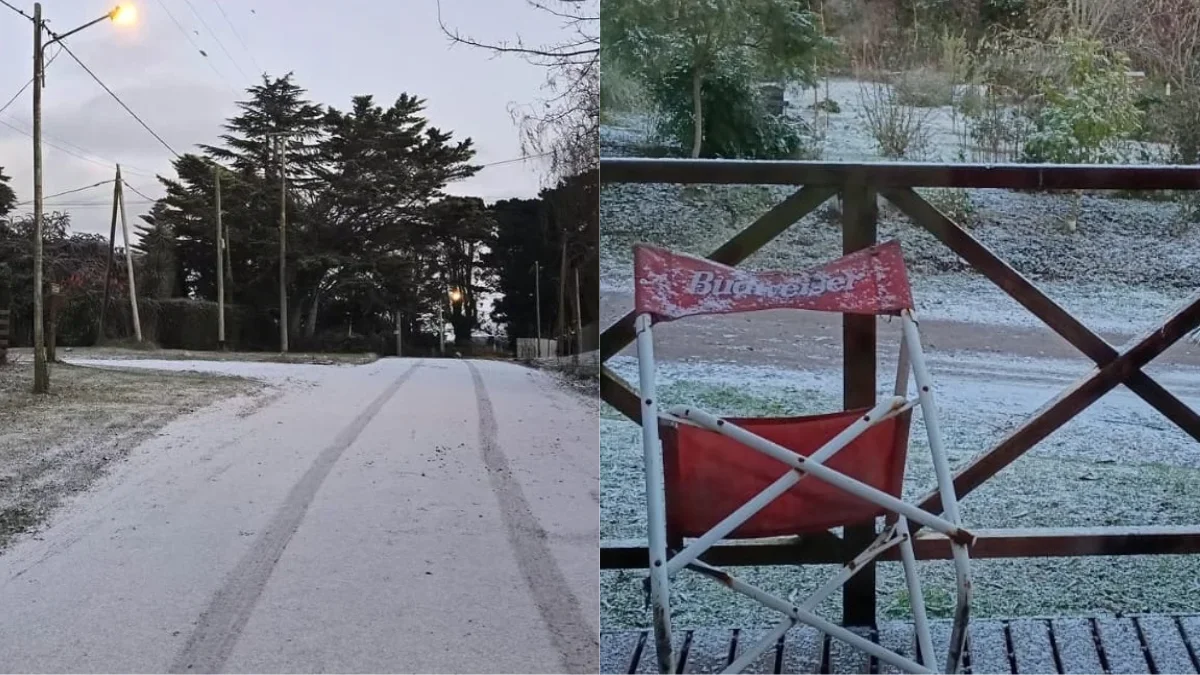 Mar del Plata con nieve La Capital