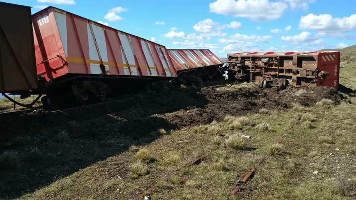 Descarriló un Tren en Santa Cruz foto El Patagónico
