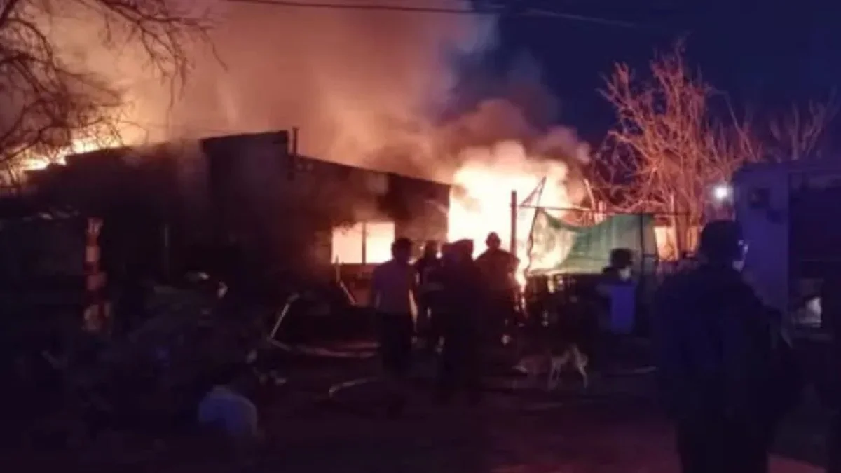 Vivienda incendiada en San Antonio Oeste