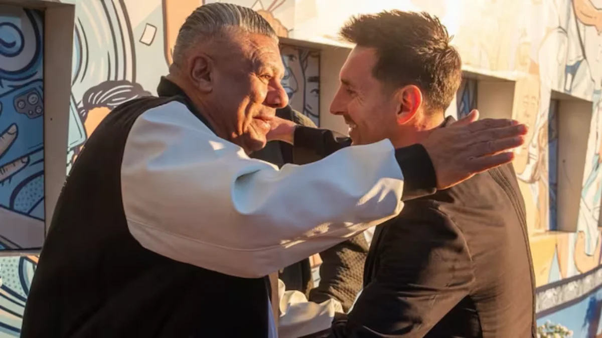 El presidente de la AFA y el capitán de la Selección argentina