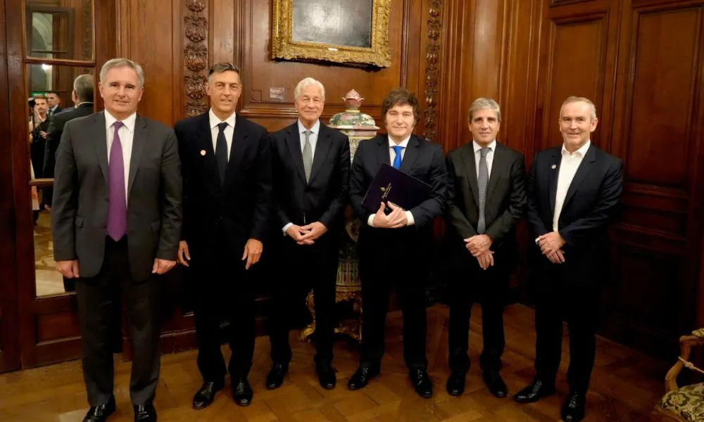 Reunión entre Milei y J p Morgan