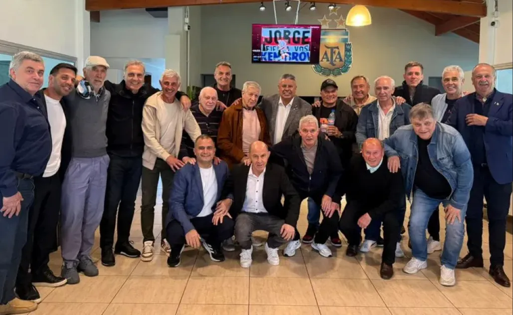 La AFA organizó un asado para reunir a los campeones del Mundial 1978 y 1986