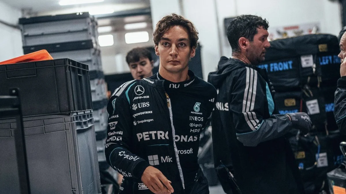 George Russell. Foto X @MercedesAMGF1