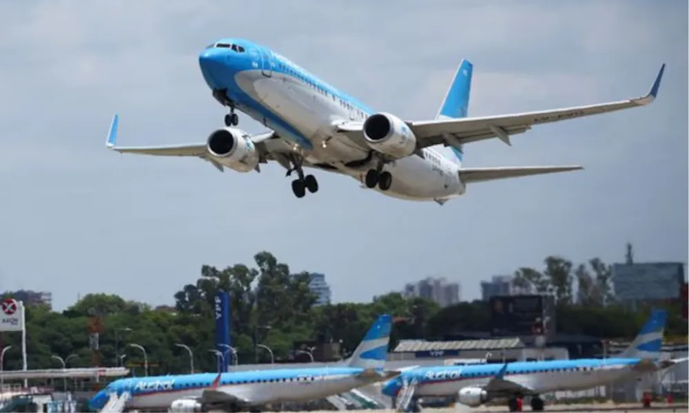 Avión de Aerolíneas Argentinas