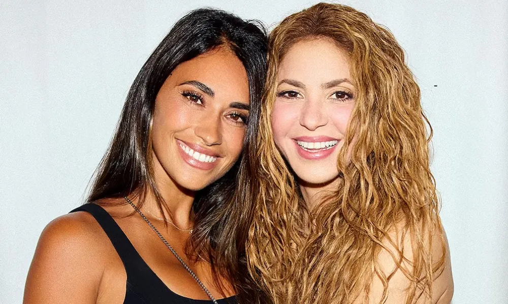 Antonela y Shakira después del show en Miami
