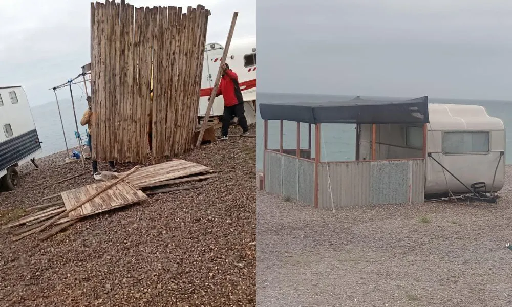 Construcciones ilegales en Playa Paraná