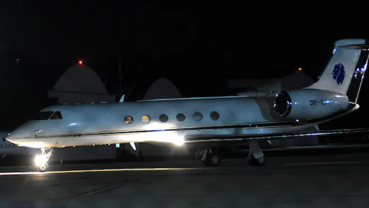 Avión privado de Messi en Rosario foto Infobae