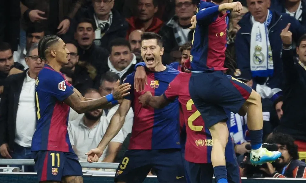 Goleada del Barcelona al Real por 4 a 0