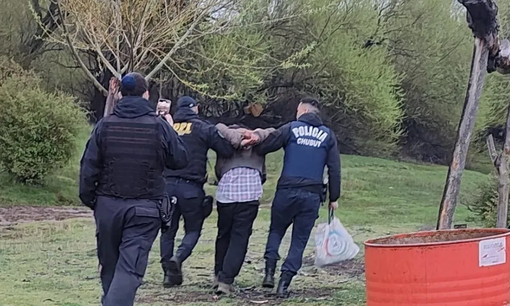 Prófugo armado detenido en Vuelta del Río Chubut