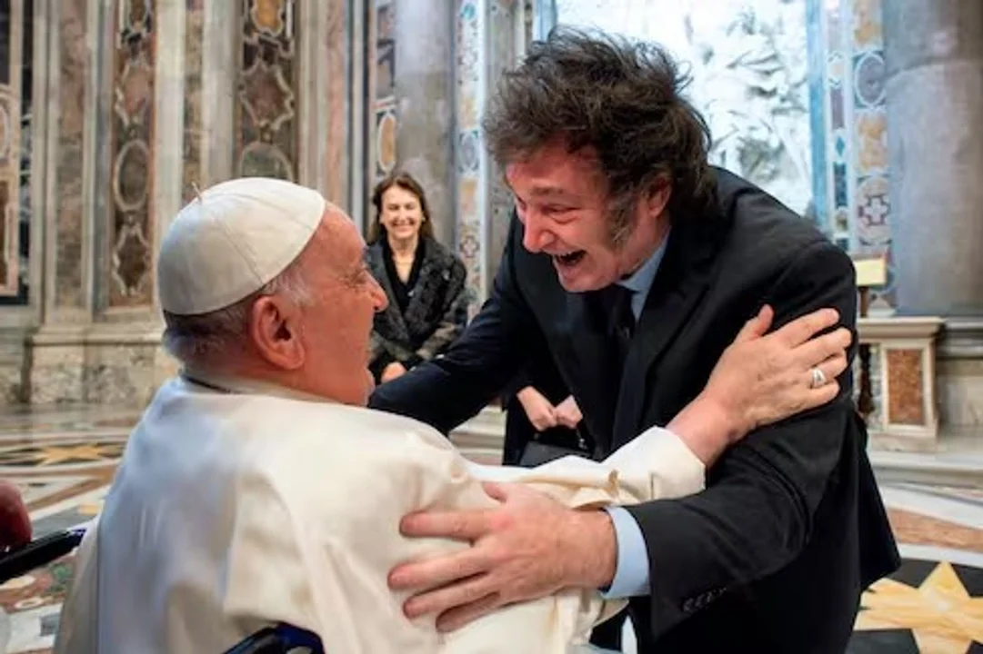 Javier Milei con el Papa Francisco 1
