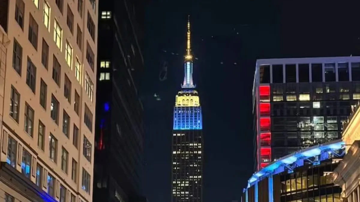 La celeste y blanca en el Empire States