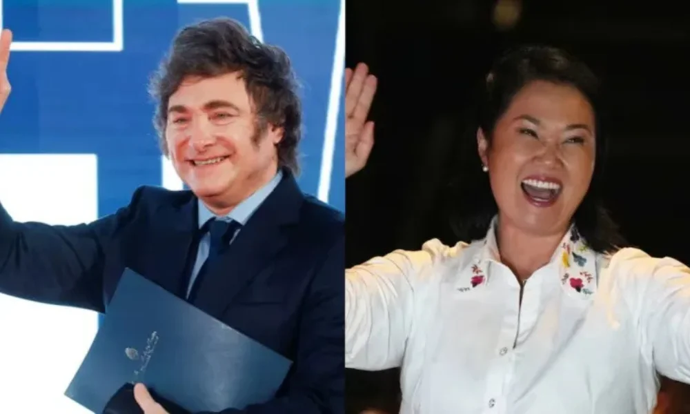 Javier Milei y Keiko Fujimori
