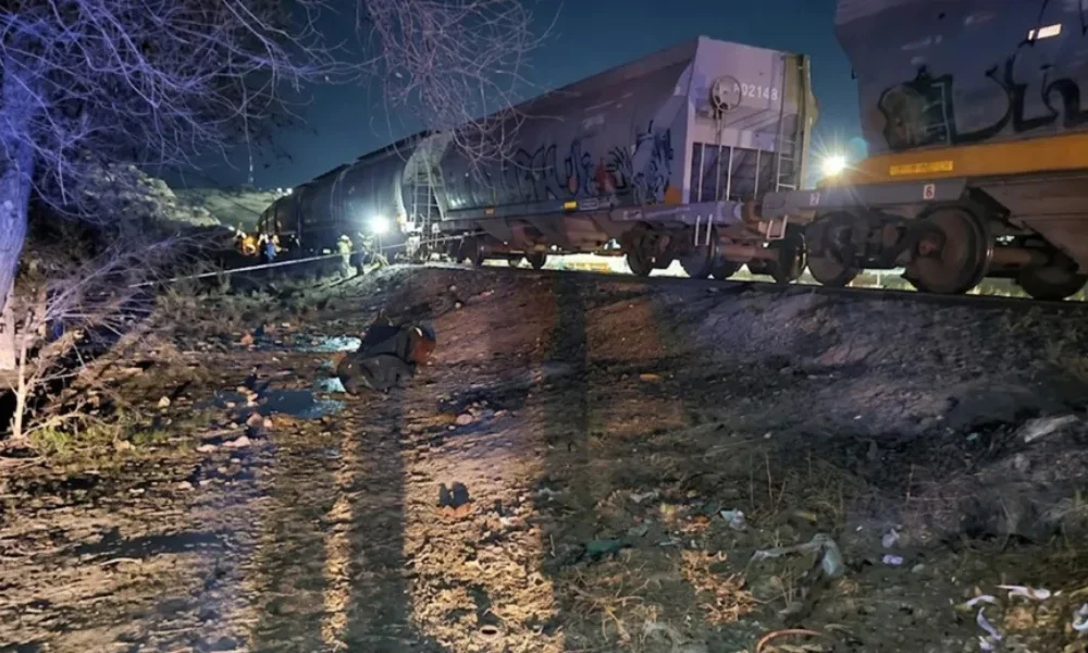 Tren de carga arrolló a un hombre 