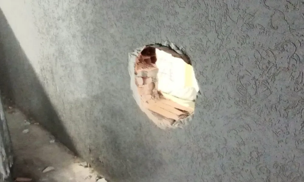 Lugar por donde fugaron los presos