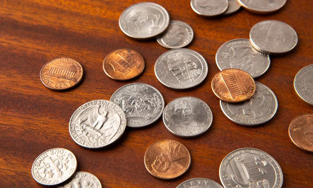 Monedas de Estados Unidos. Imagen Ilustrativa. Foto: Freepik