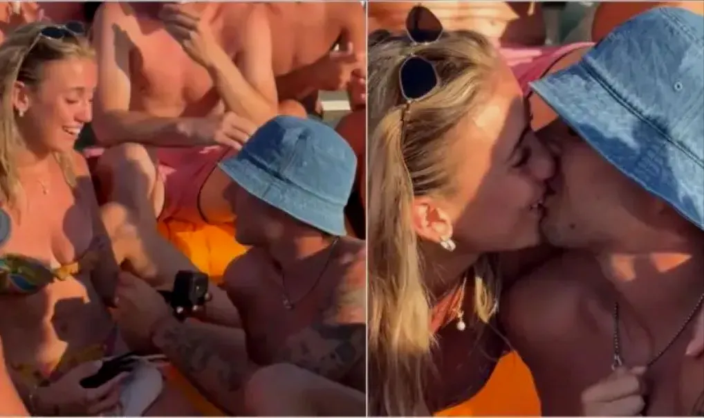 Lucas Blondel y Morena Beltrán se comprometieron durante unas vacaciones