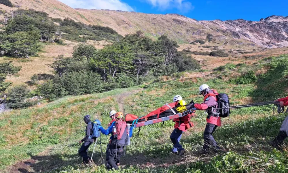 Rescate de senderista en Laguna Turquesa