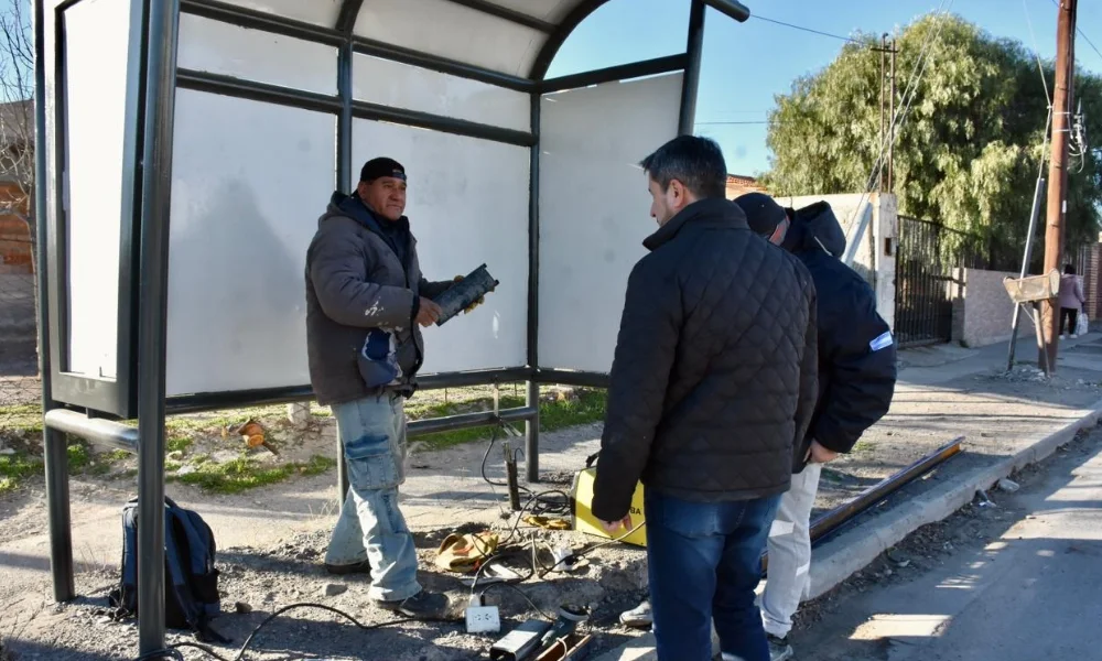 Garitas de colectivos en Trelew 
