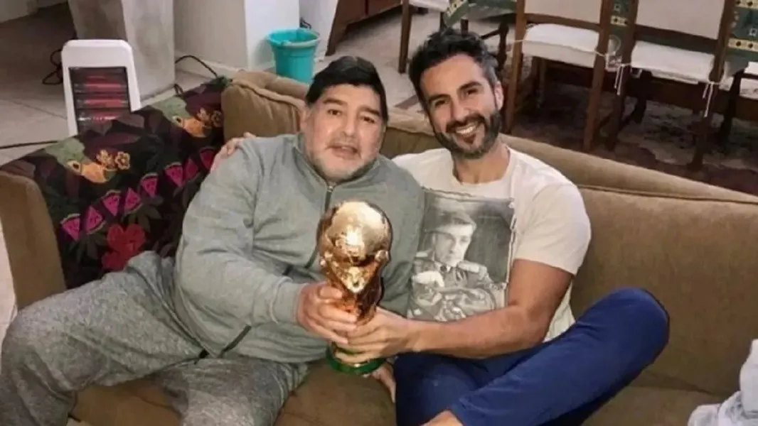 Diego Maradona y Leopoldo Luque