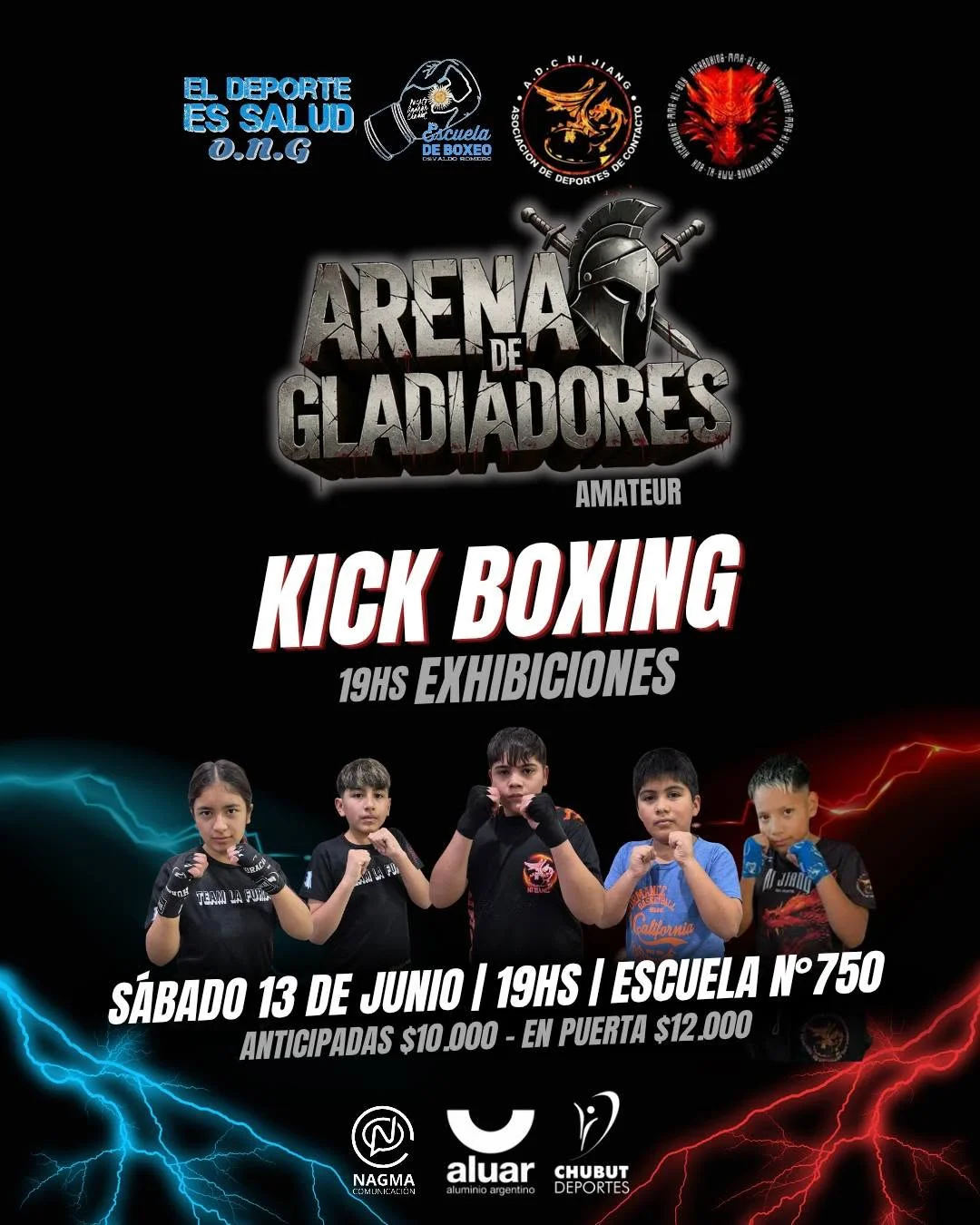 El evento reunirá combates de king boxing y boxeo amateur en una extensa programación. 4
