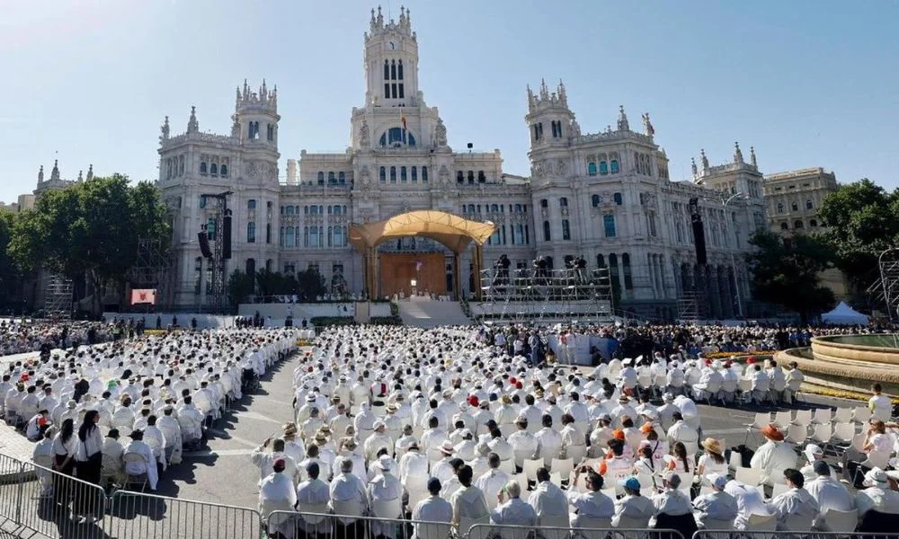 León XIV en Madrid. Foto Agencia NA / Vatican News / Cadena 3