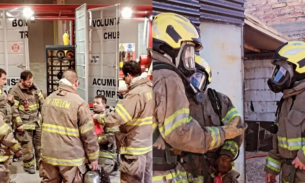 Capacitación de Bomberos Voluntarios Trelew