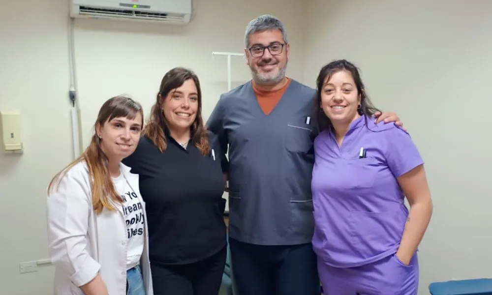 Personal de hemoterapia del Hospital isola