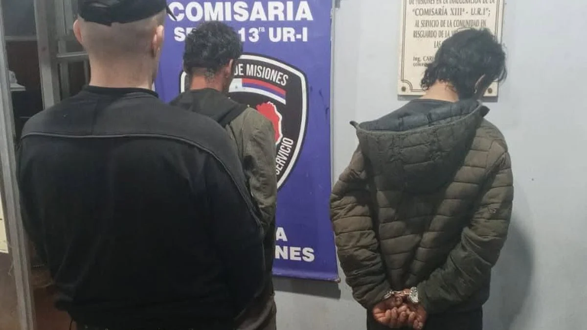 Hombres con antecedentes detenidos en Posadas