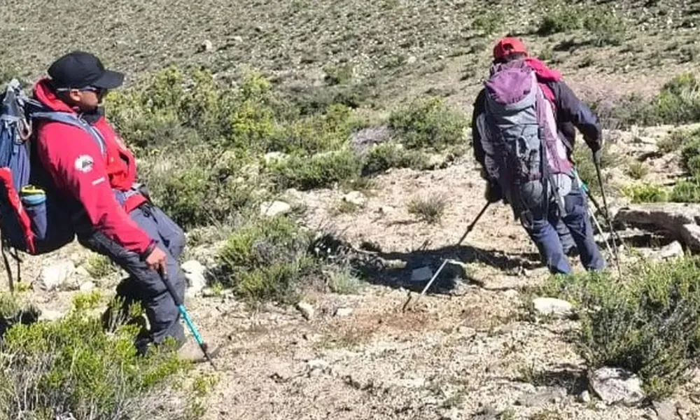 Dos montañistas fueron rescatados