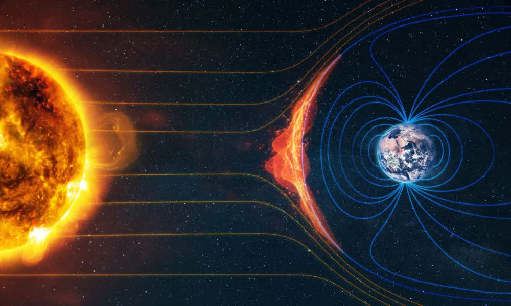 Choque magnético entre el Sol y la Tierra (Foto: Alones/Freepik)
