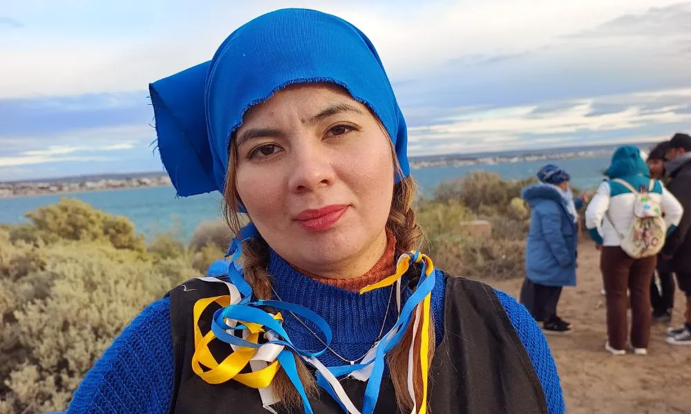 Familia de Ángel Ñanco rogativa