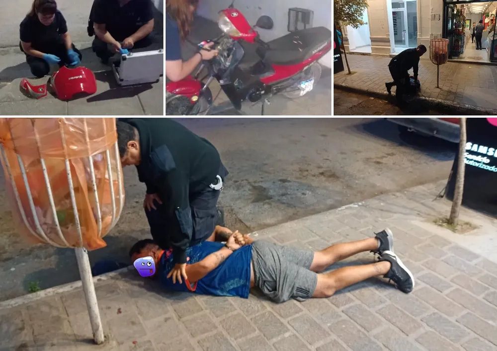 Robó una moto y lo detuvieron