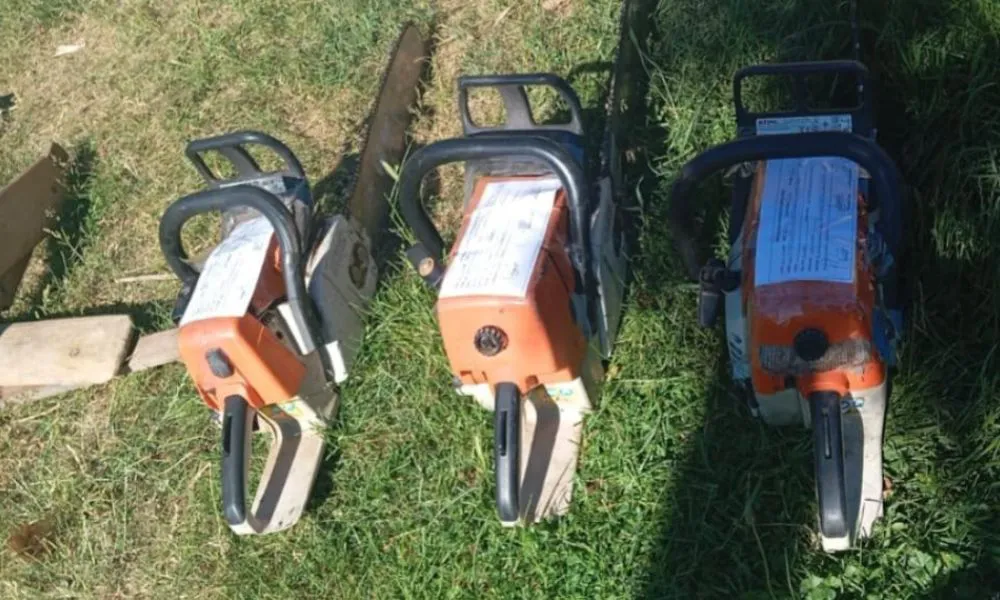 Motosierras secuestradas