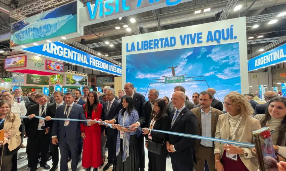 inauguración del stand de Argentina en la Fitur