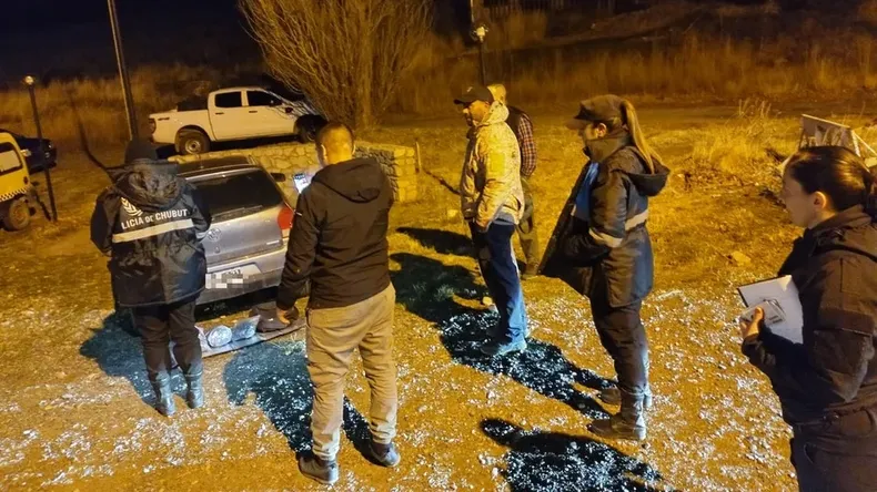 Operativo en el acceso a Esquel