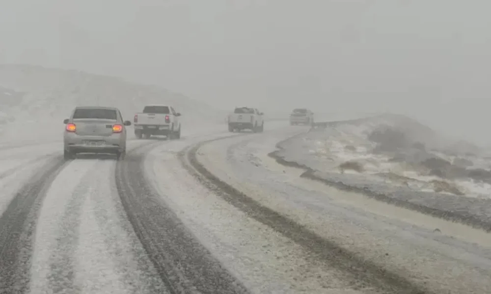 Intensa nevada en ruta 40