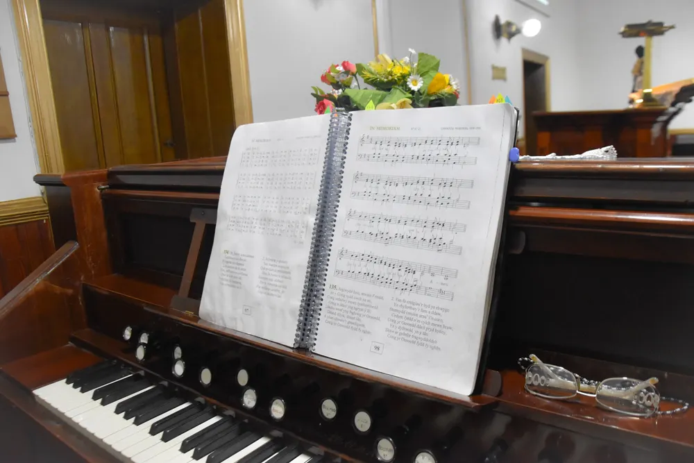 Servicio del té galés en la capilla Tabernacl