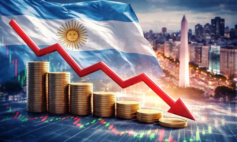 Riesgo país. Imagen creada con Ia generativa por #LA17