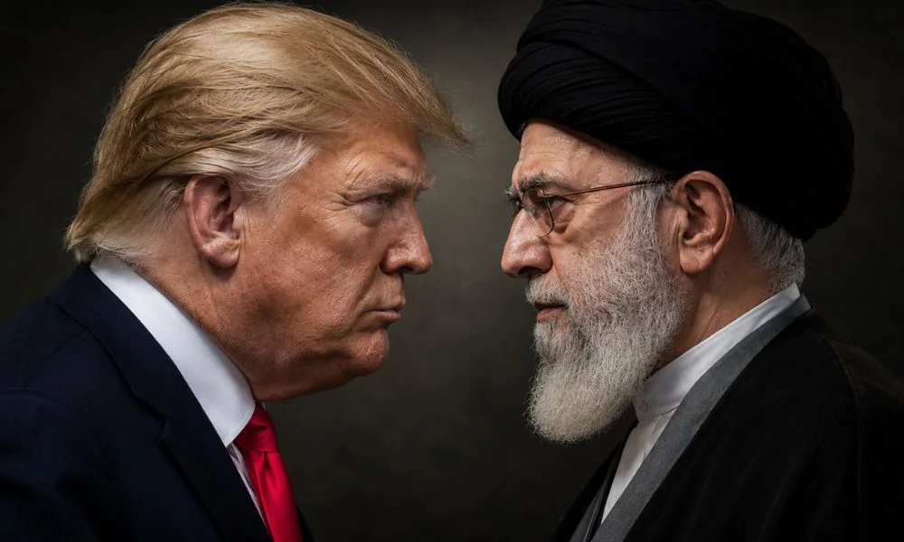 Donald Trump y Mojtaba Khamenei. Imagen creada con IA generativa por #LA17