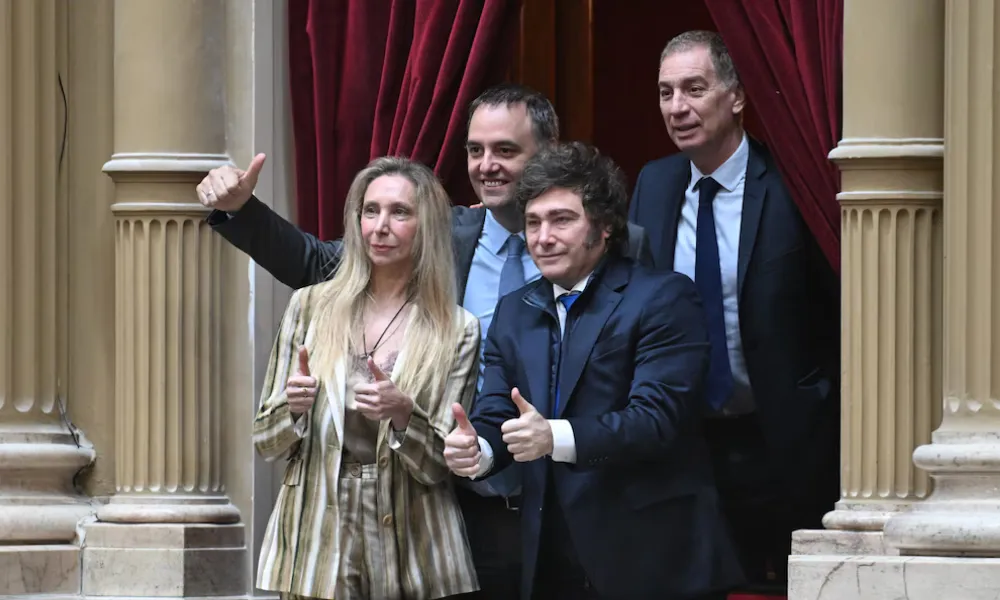 Milei presente en Diputados